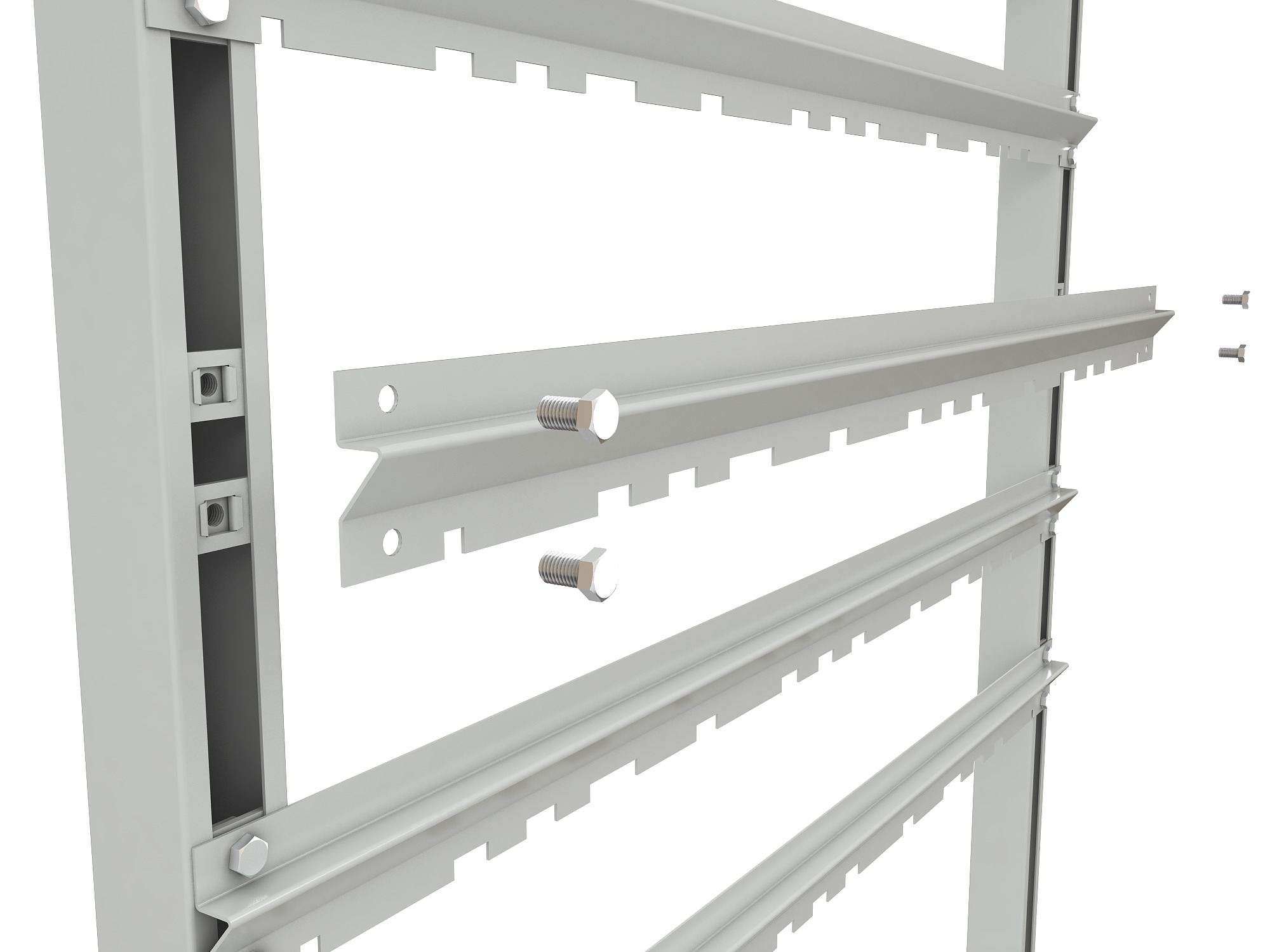 ER-00024074 Стеллаж для пластиковых лотков SORTEX односторонний 1500x1000x450.05