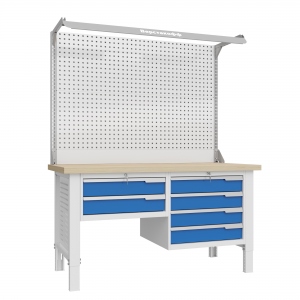 CTR 1602.L14.5-2F Верстак слесарный 2165x1593x743 мм