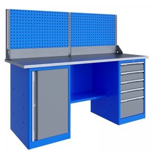 TNC 181.57.2-1 Верстак слесарный двухтумбовый 1470x1796x696 мм