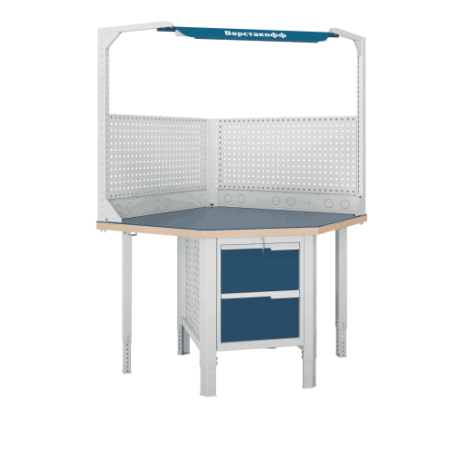 Верстак (угловой) CTR U532.S2.1-1FR