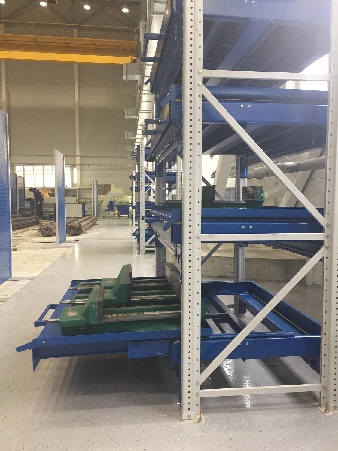 ER-00027260 Стеллаж с выкатными платформами S-HEAVY 500 (3 яруса хранения)